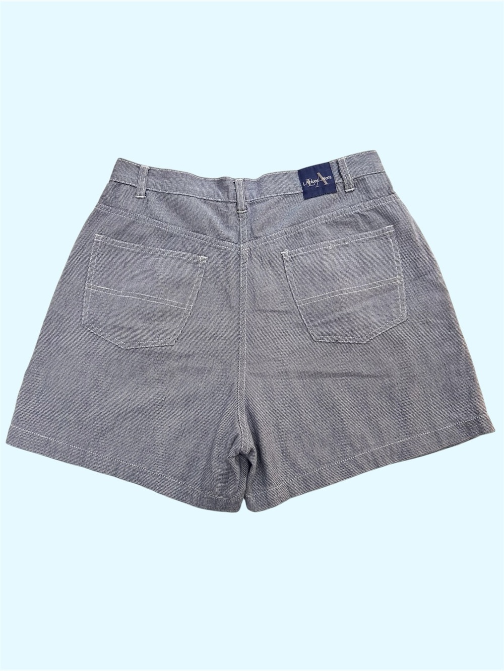 Vintage 90s LA Blues Jeans Cotton Houndstooth Cottagecore High Waisted Shorts 13